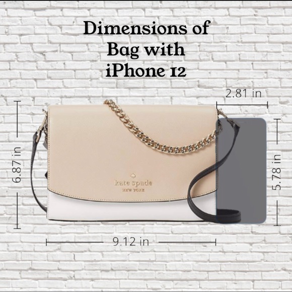 KATE SPADE • Carson Colorblock Saffiano Leather Convertible Crossbody - Picture 11 of 12